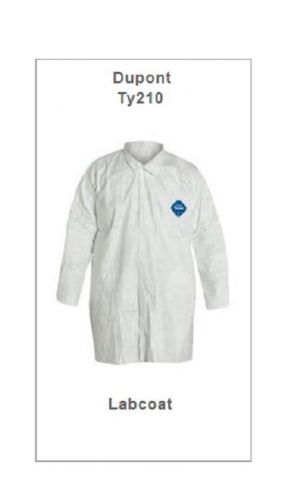 DUPONT TY212SWH3X Lab Coat, 3XL, TYVEK - 30-Pack