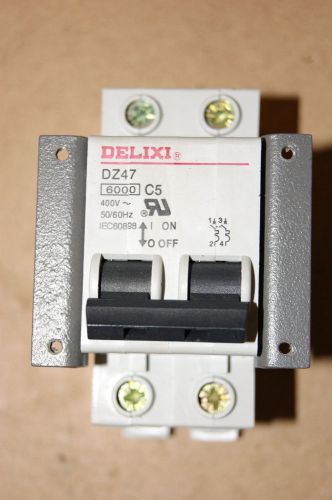 Delixi DZ47 C5 6000 Circuit Breaker With Bracket