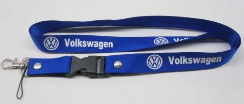 VW Volkswagen Blue Lanyard / Neck strap for ID Holder / Pouch / Phone / Key