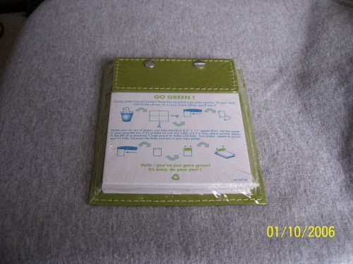 Go Green reusable notepad and holder.