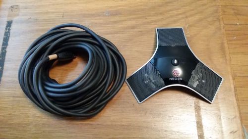 Polycom HDX Table Microphone (2201-23313-003) and 25 foot cable (23216-001)
