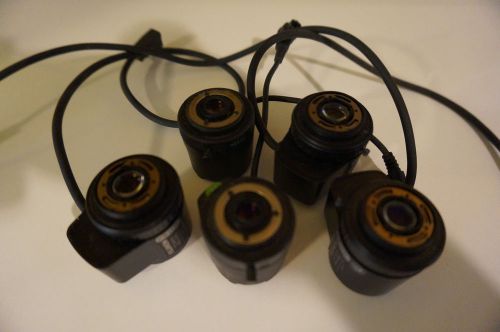 Five CCTV lenses