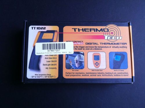 ThermoTech TT1022 Non-Contact Infrared Digital LCD Laser Thermometer