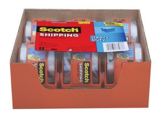 Scotch 3M 3500 Heavy Duty Shipping Packaging Tape, 1.88 x 54.6 yds,  6 ROLLS