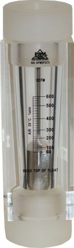 60-600 scfm prm dfg-75f rotameter air flow meter 4&#034; mnpt connection new in box for sale