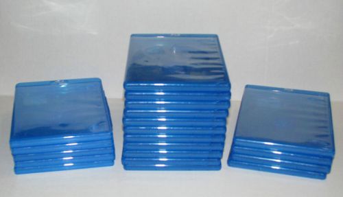 Lot of 20 Blue Ray Single Disk Cases - Good Used Condition