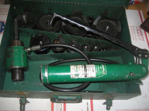 Greenlee  7310 sb   knockout punch set  1/2  to  4 for sale