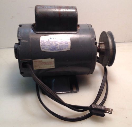 Doerr 115v electric motor 3/4 hp w/chicago 400a pulley 1725rpm plug in ready usa for sale