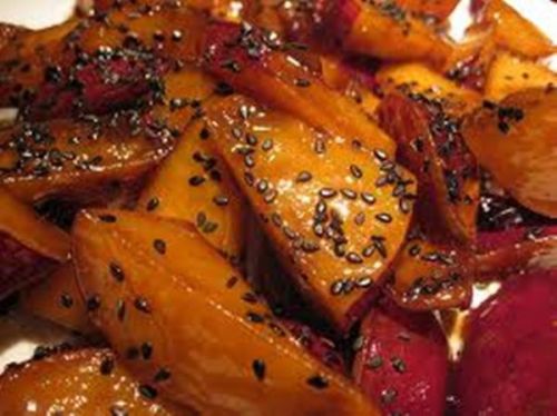 Glazed sweet potatoes japanese food daigaku-imo home cuisines recipe pdf file for sale