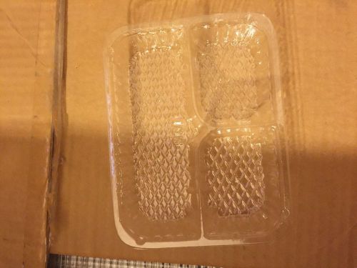 Disposable Clear Plastic Nacho Trays, 6 1/2 x 5 inches, 1000-Count, Food Chips