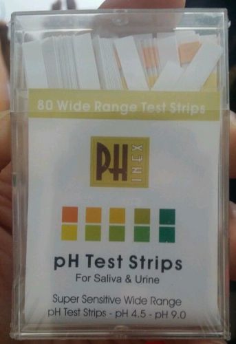 Phinex Diagnostic Ph Test Strips 80ct results in 15 Seconds - free shipping