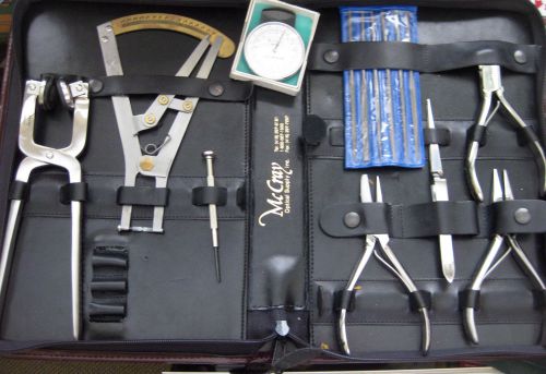 OPTICIAN TOOLS POUCH  WITH TOOLS IN EXCELLENT CONDITION