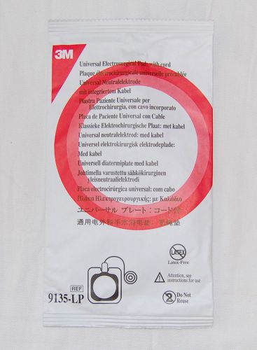 3M 9135-LP Universal Electrosurgical Grounding Pad w/ Cord (Lot of 36) 2013-05