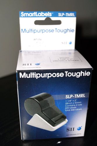 Seiko Smart Label  Slp-tmrl White Multipurpose Label 1-1/8x2 2 Rolls 220 each