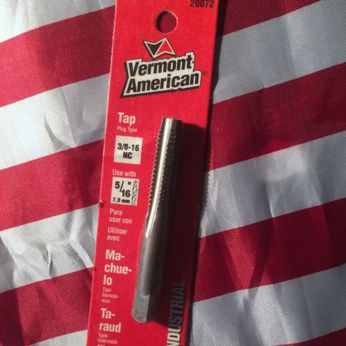 3/8&#034;-16  TAP NC PLUG TYPE VERMONT AMERICAN