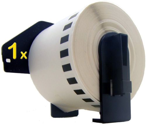 1x Compatible Brother DK-22205 White Continuous Paper Roll - 62mm x 30.48m