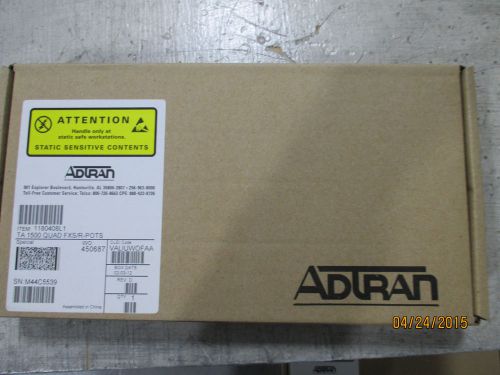 Adtran 1180408L1 Total Access 1500 Quad FXS / R-POTS Access Module