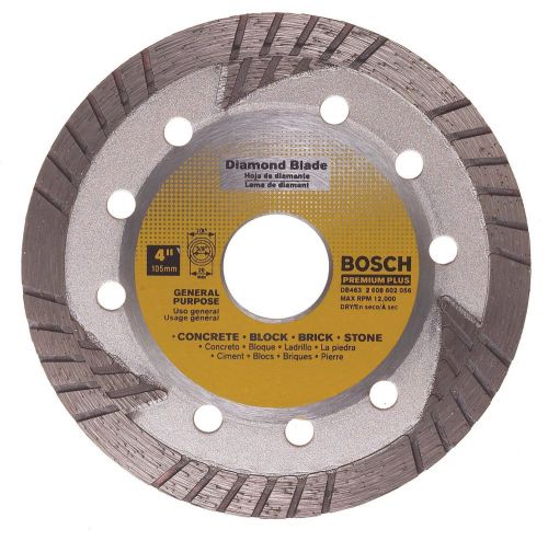 Bosch DB463  4-Inch Dry Cutting General Purpose Turbo Continuous Rim saw blade