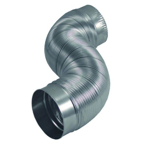 Deflecto am42 4-inch diameter by 2-feet semi-rigid flexible aluminum duct for sale