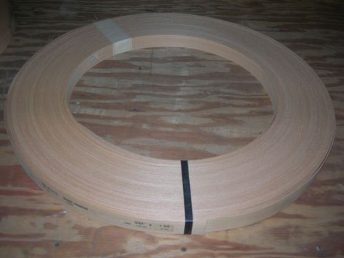 Beech Edge Banding Wood Veneer. 5/64&#034; x 1 3/8&#034;, 328 Lin. Ft.