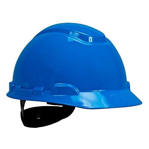 3M Hard Hat H-703R-UV, UVicator Sensor, 4-Point Ratchet Suspension, Blue