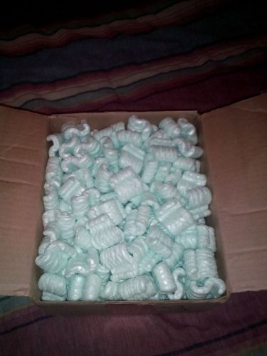 Small box of green packing peanuts! 9&#034;x7 1/2&#034;x 4 1/2&#034;