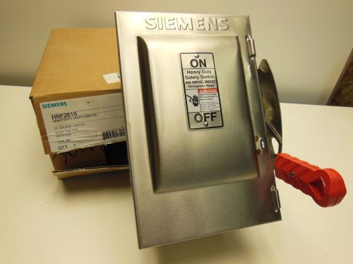 Siemens HNF261S Heavy Duty Safety Switch 2P 30A 600V SS