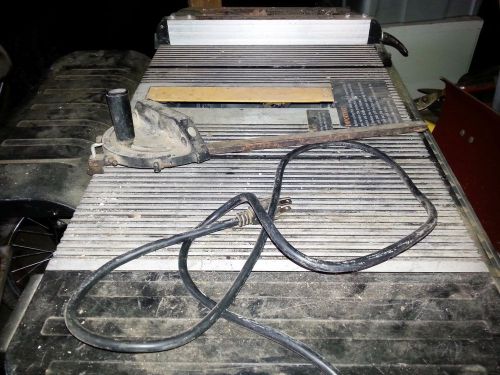 Table saw, 10&#034;, 110AC, GMC Model-Aluminium top. NEEDS Power On/Off switch