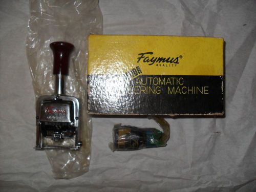 Vintage Faymus Junior Automatic Numbering Machine
