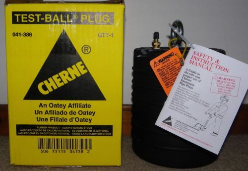 New cherne 8&#034; test ball sewer pipe plug for sale