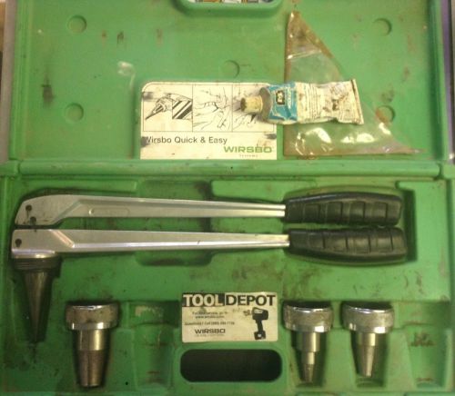 Wersbo  Pex Tool with 3 Expander Heads and Tube of Grease