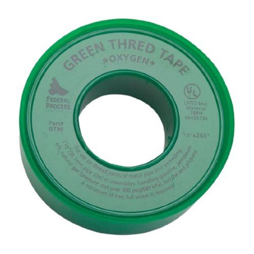 Gasoila GT90-24 Green PTFE High Density Thread Tape Roll -450 to 550 Degree F...