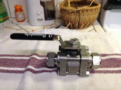 Swagelok ss-65ts16 manual ball valve 1 inch fitting for sale