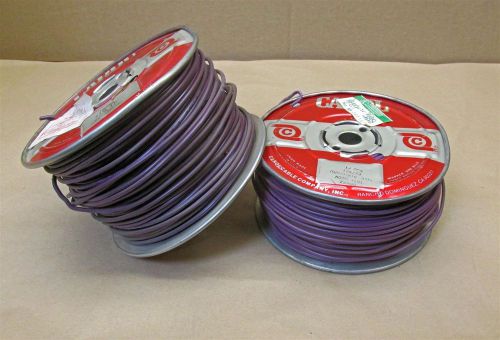 2 500&#039; Spools (1000&#039;) Carol 16 AWG Solid Fixture Wire Purple 600V TF/TFN  D5700