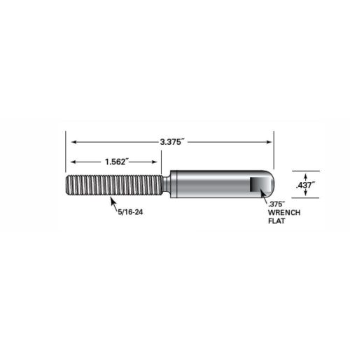 Ultra-tec caplst-6 push-lock swageless stud stainless steel 316 for 3/16&#034; cable for sale