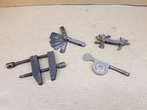 Assorted Starrett Tools, Parallel clamp,  revolution counter, Thread-Pitch-Gage