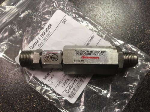 Chudnow, backflow preventer, check valve with 1/8&#034; barb stem for sale