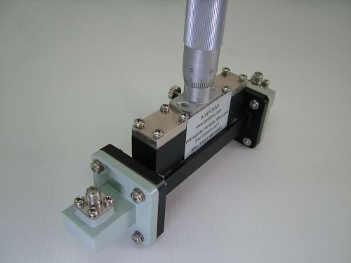 WR75 Waveguide variable attenuator with adapters SMA 75WVA-30-1-ADP2