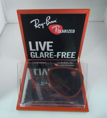 New ray-ban store counter top pop metal display 7.5&#034; nib for sale