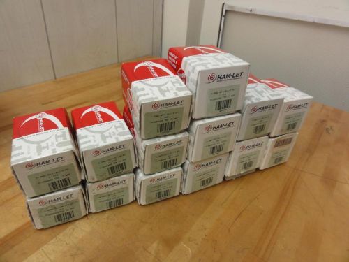 14 new in box ham-let h-300u-ss-l-r-1/4-rs needle valve hamlet stainless let-lok for sale
