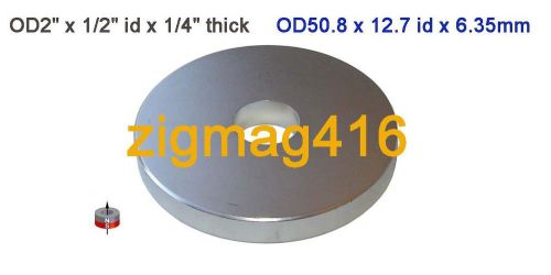 1 pc of grade n52, od2&#034; x 1/2&#034;id x1/4&#034;neodymium ring magnet for sale