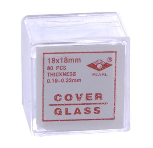 Microscope Cover Slips Glass #2 Thickness 18mmx18mm 80-Box