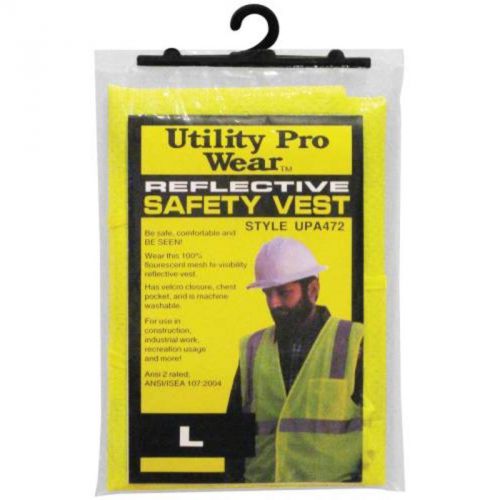 Mesh Safety Vest Yellow Lrg Old Toledo Brands Safety Vests UPA472-YELLOW-L