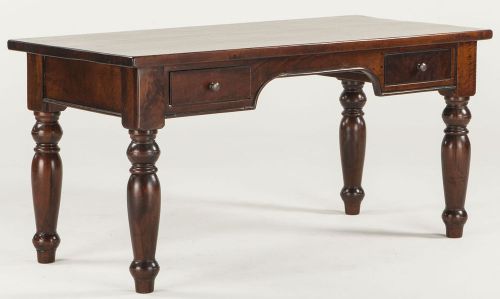 Colonial Solid Hardwood Writing Desk in Plantaion Finish - Very Heavy &amp; Strong