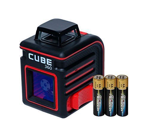 AdirPro Cube 360 Self Levelling Cross Line Laser Level - Basic Edition Includes