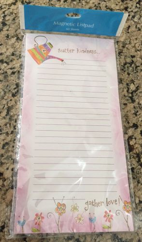 Studio18 Scattered Kindness 60 sheet magnetic list note pad   4 by 8 inches