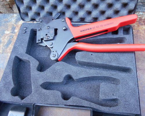 97 43 78  knipex crimp system pliers - western plugs &amp; molex knipex 97 43 78 for sale