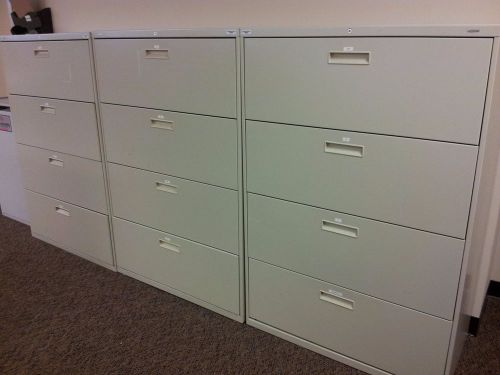 LATERAL FILE CABINET 36” HON 4 DRAWER