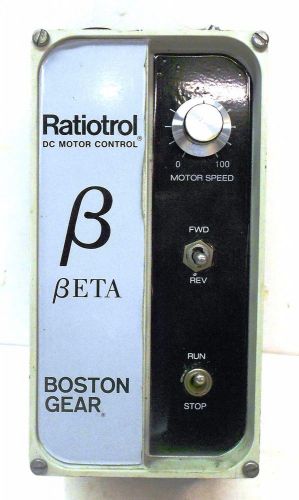 BOSTON GEAR RATIOTROL DC MOTOR CONTROL, MODEL RB2R, 115/230 VOLTS, 2 HP