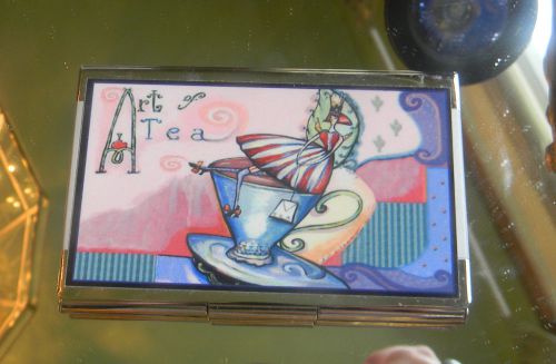 THE ART OF TEA Business Card Holder ID Drivers License